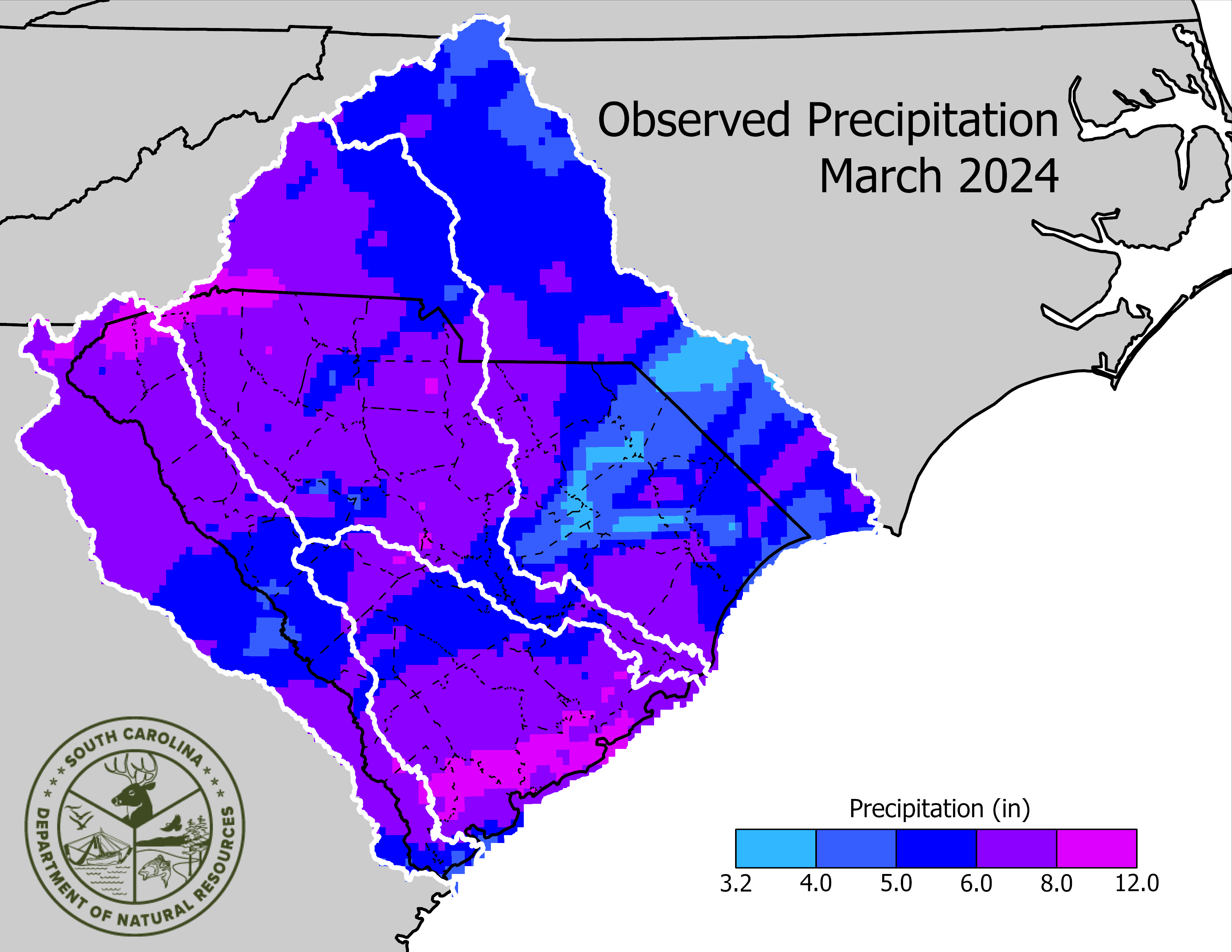 Thumbnail of observed precipitation for the previous month.